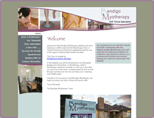 Tablet Screenshot of bendigomyotherapy.com.au